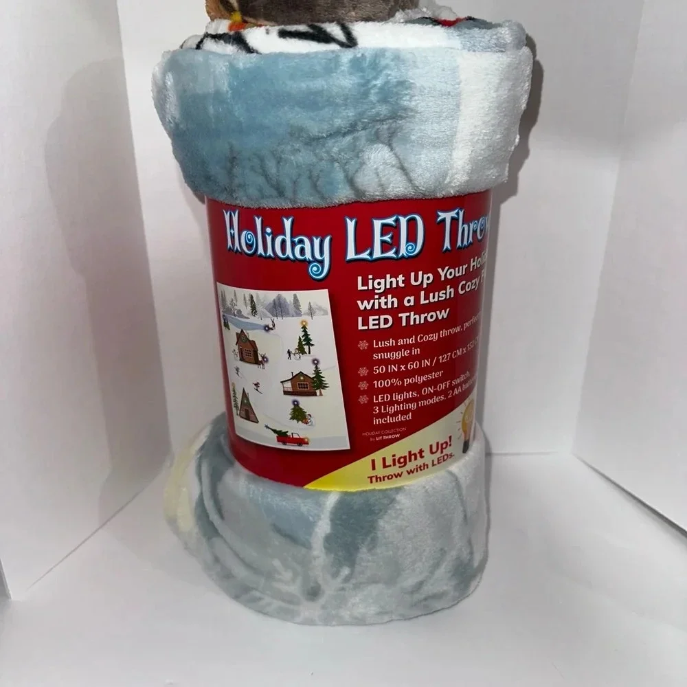 Star Elite Holiday LED Throw Blanket, 50
